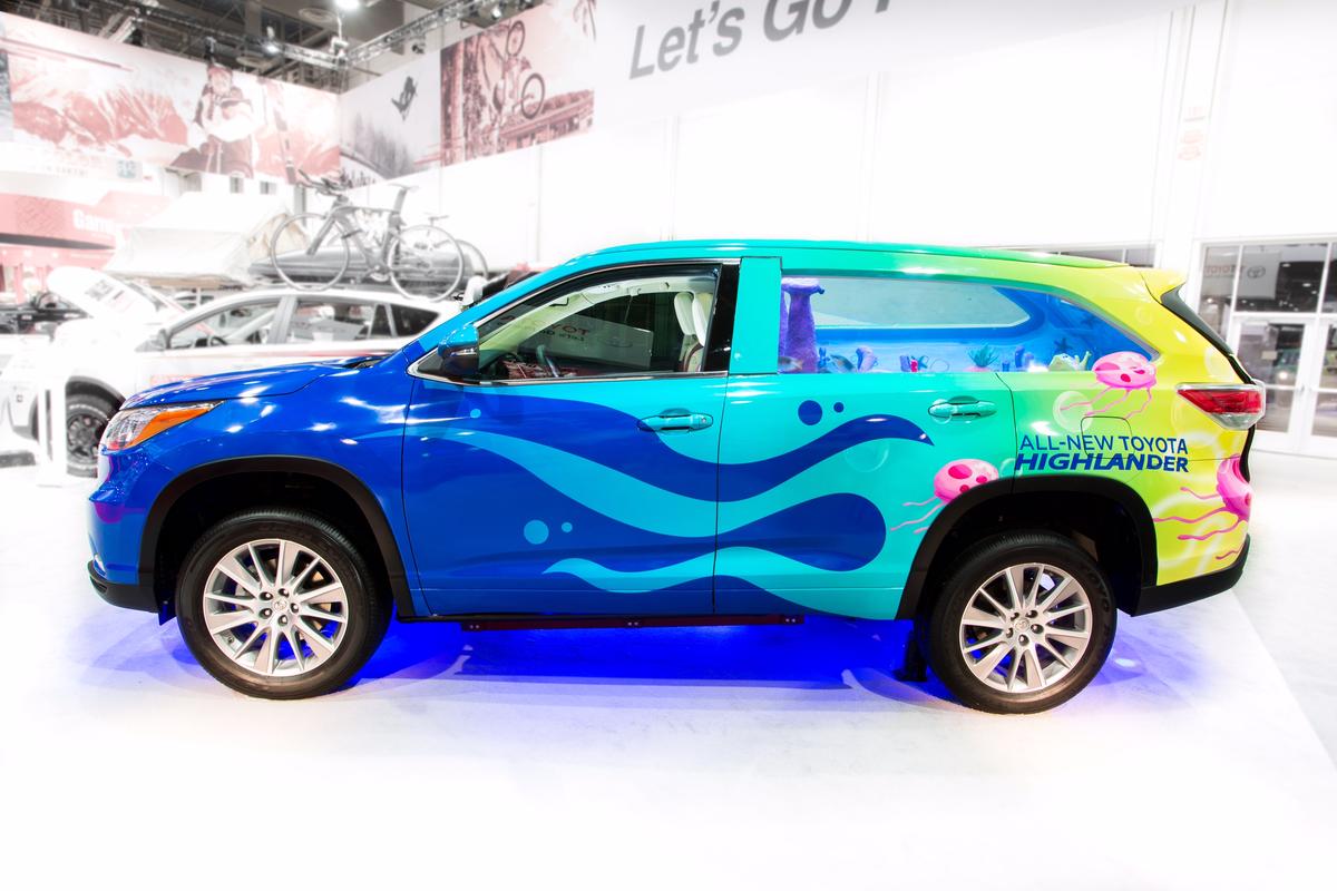 Toyota SpongeBob SUV: Toyota Unveils Highlander with Aquarium