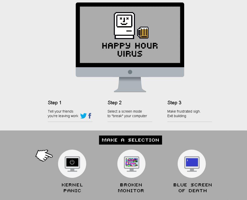 Happy Hour Virus Could Let You Leave Work Early