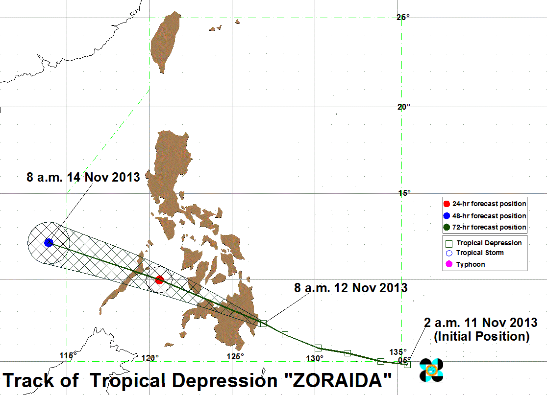 Zoraida Not a Typhoon, but Will Bring Rains