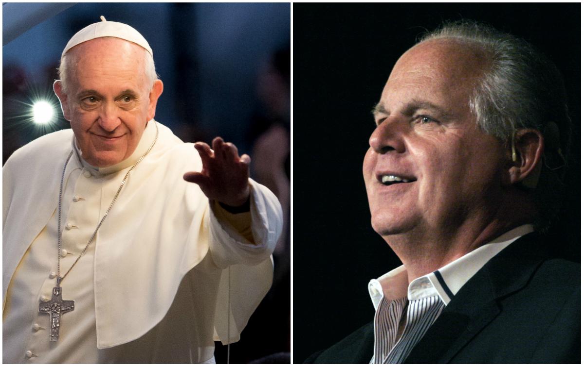 Pope Francis ‘Marxism:’ Rush Limbaugh Slams the Pope