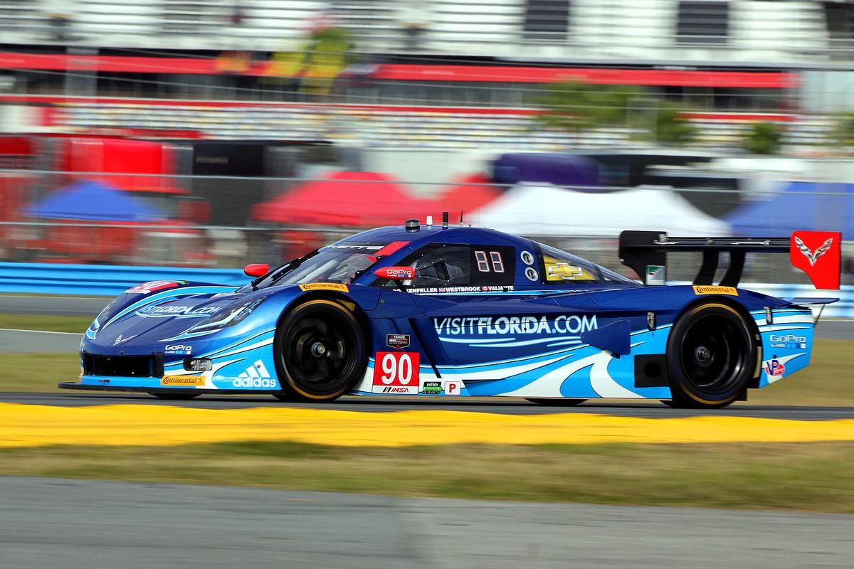 Spirit of Daytona, Corvette Quickest in First Practice for TUSC Rolex 24 at Daytona