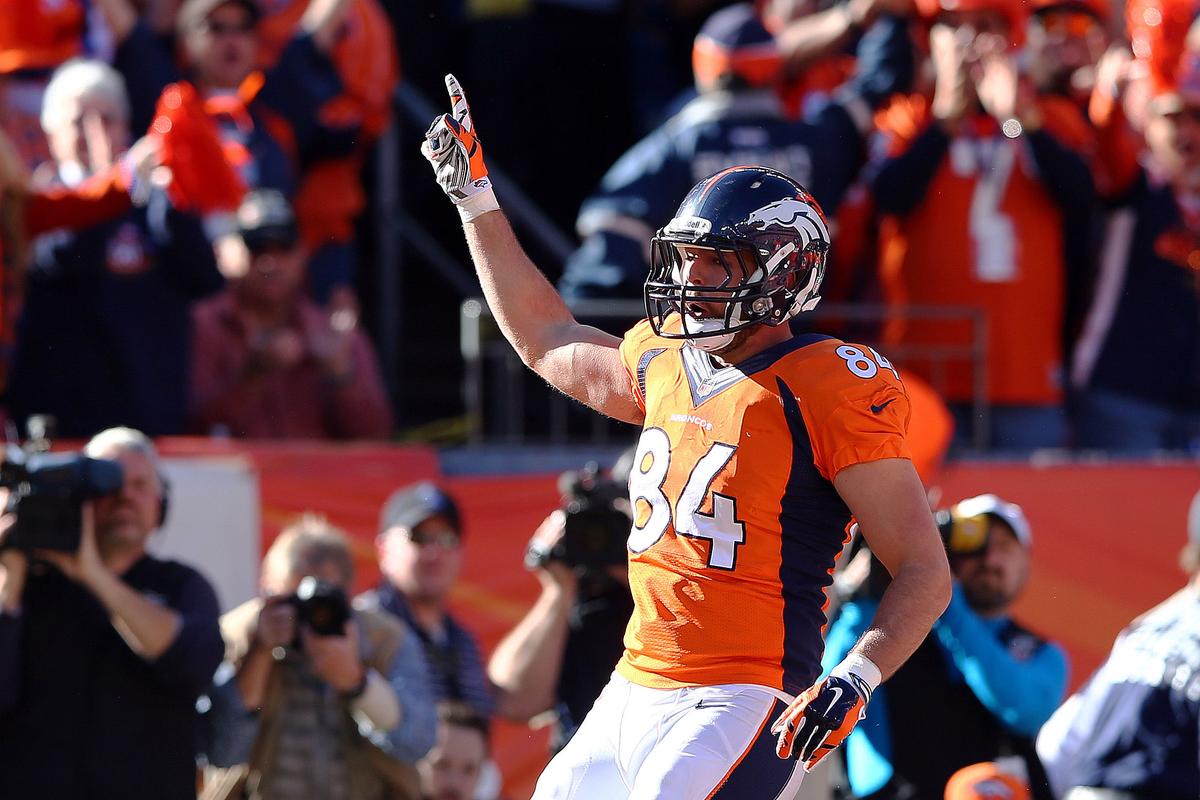 Denver Broncos Leading New England Patriots 13–3 at Halftime in NFL AFC Championship Game