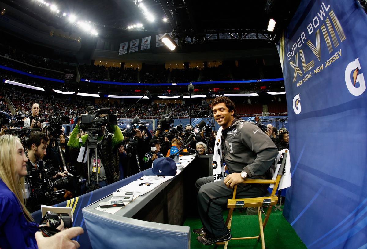 Super Bowl Media Day: Denver Broncos and Seattle Seahawks at Media’s Mercy