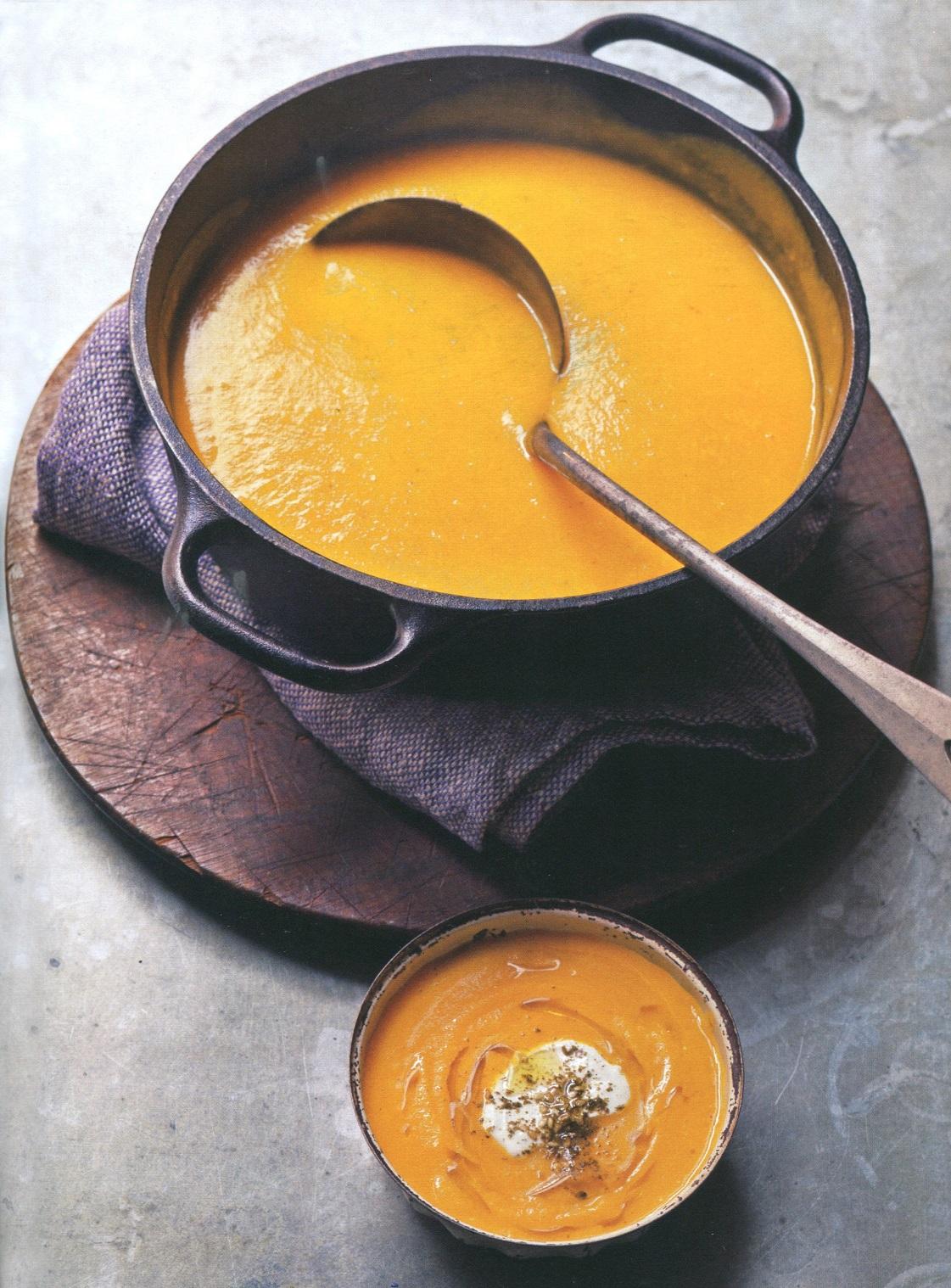 Butternut Squash and Saffron Soup Recipe 