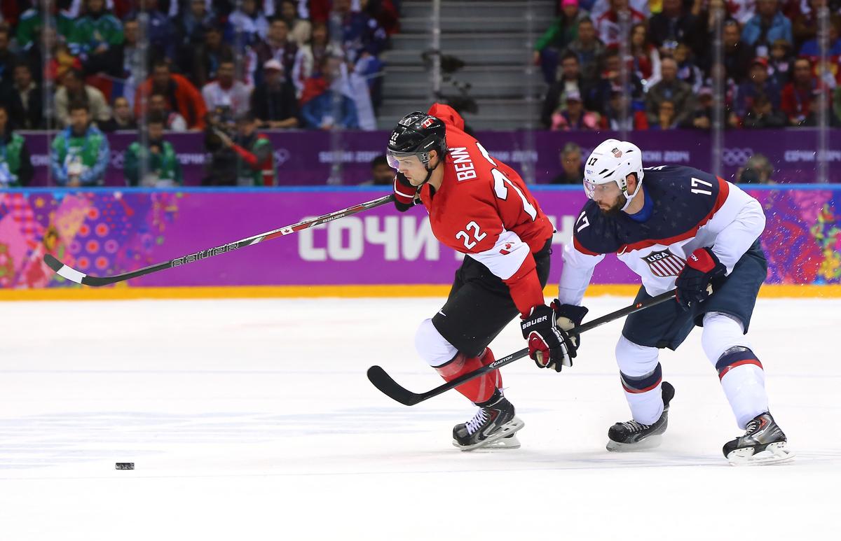 Jamie Benn Scores Winning Goal in USA vs Canada Olympic Game
