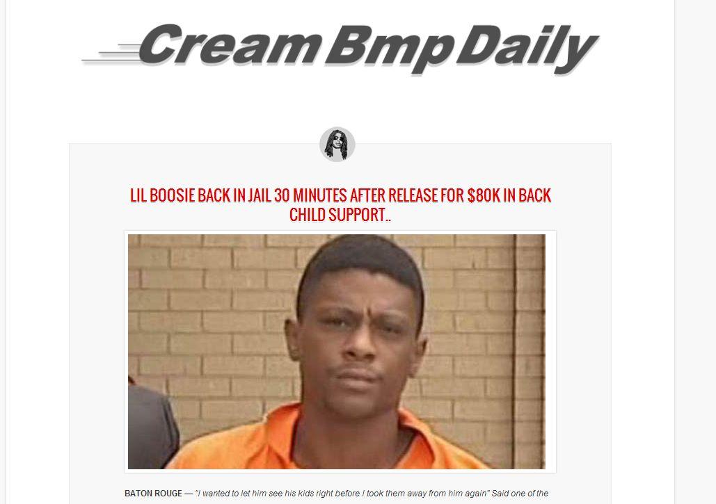 Lil Boosie in Jail for Child Support 30 Minutes Later Over $80K Article is Satire; Rapper is Out of Prison