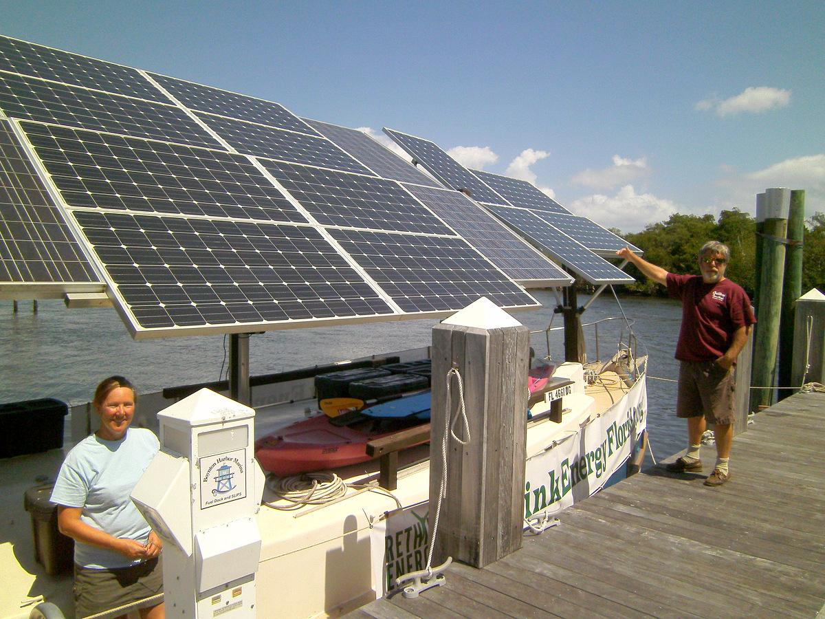 Solar Powered Boat Arrives in Boynton Beach