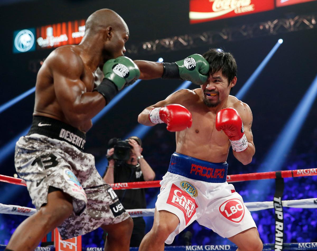 Manny Pacquiao ‘Cheated In Rematch Fight Against Timothy Bradley With Plaster Hidden In His Gloves’ is Fake
