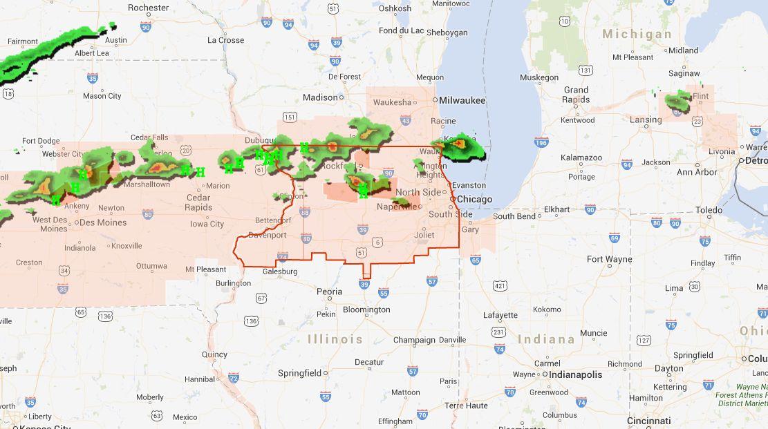 Chicago Weather Forecast: Hail, Severe Thunderstorm Watch Issued in Illinois