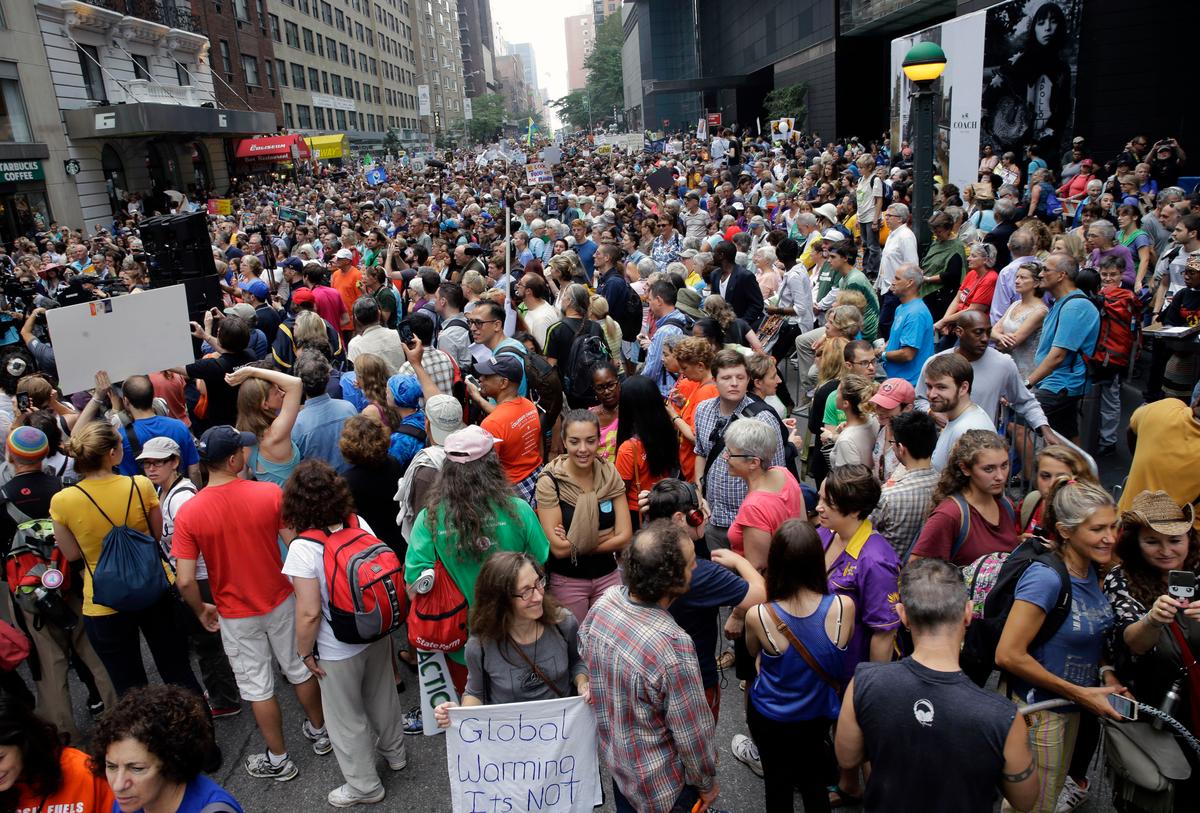 From Far and Wide, People Rally for A Greener World