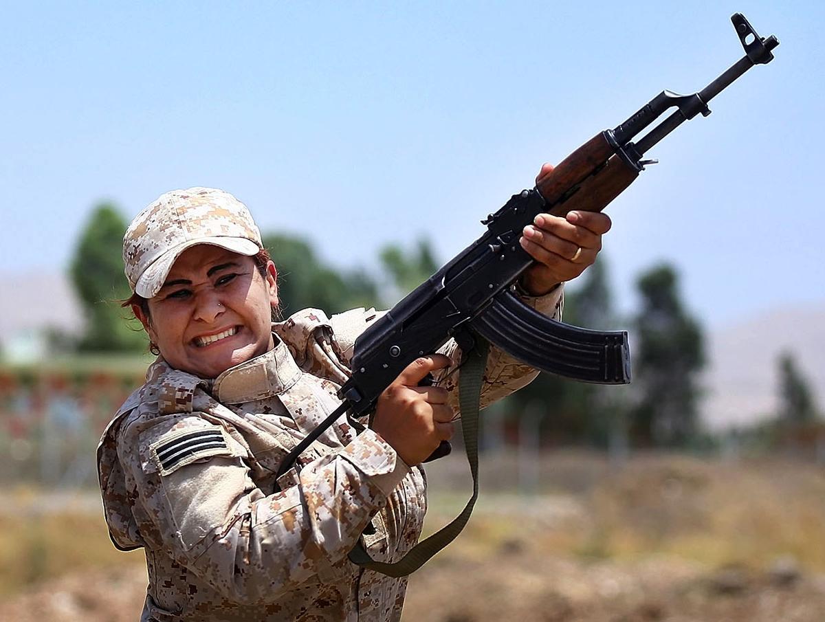 Female Soldiers Rare in the Muslim World, but Now Fight Islamic State