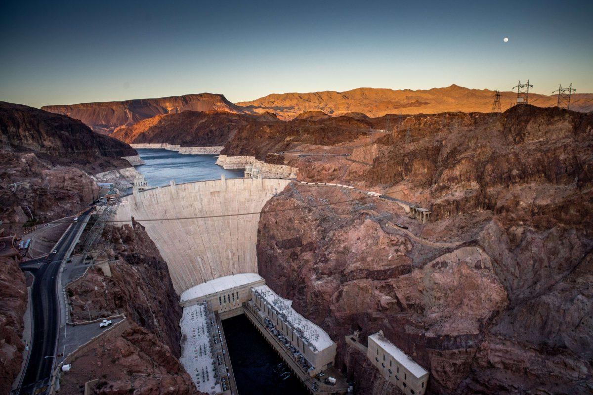 The Hoover Dam on the border between Arizona and Nevada, shown in an April 13, 2014. (Joe Klamar/AFP/Getty Images)