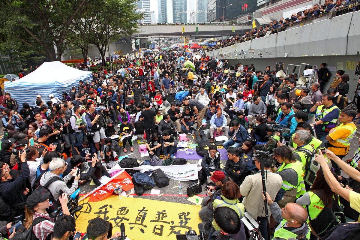 Umbrella Movement Evicted in Hong Kong