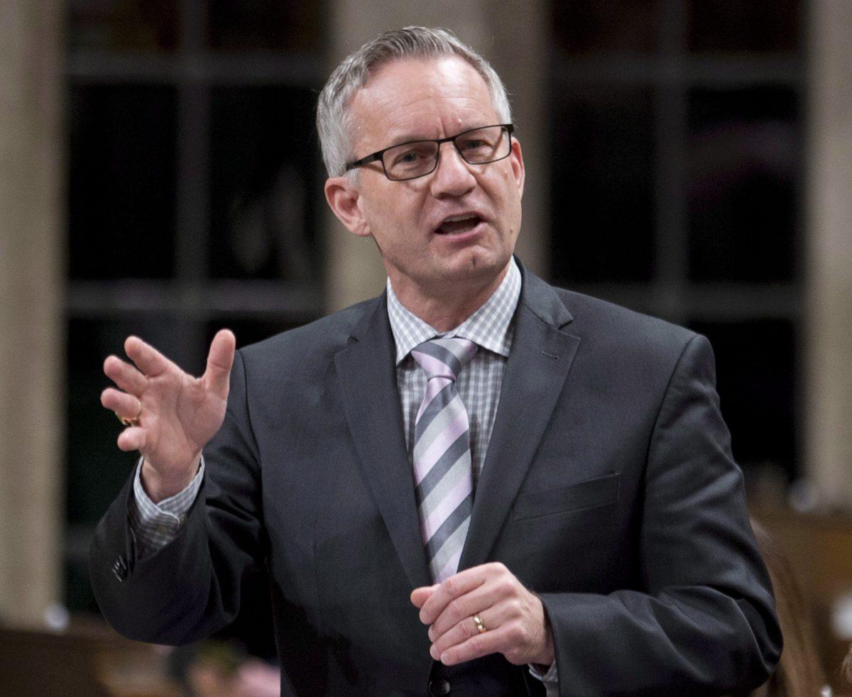 Then-International Trade Minister Ed Fast responds to a question in the House of Commons on Nov. 27, 2014. (The Canadian Press/Adrian Wyld)