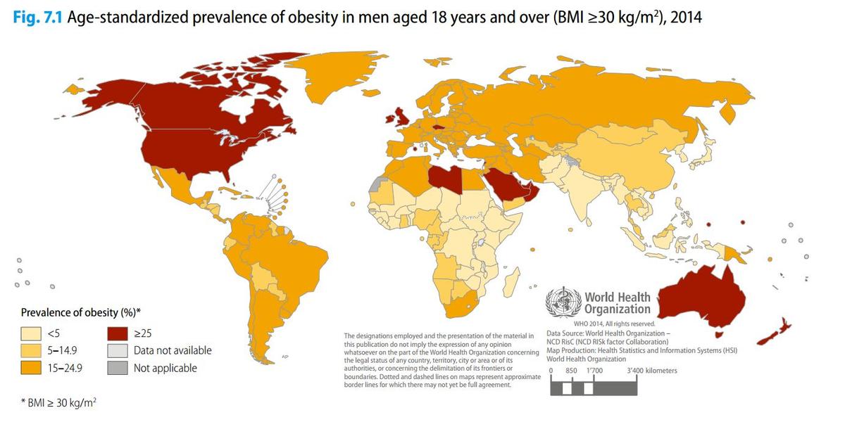 No, US Isn’t the Fattest Country in the World but it’s Close