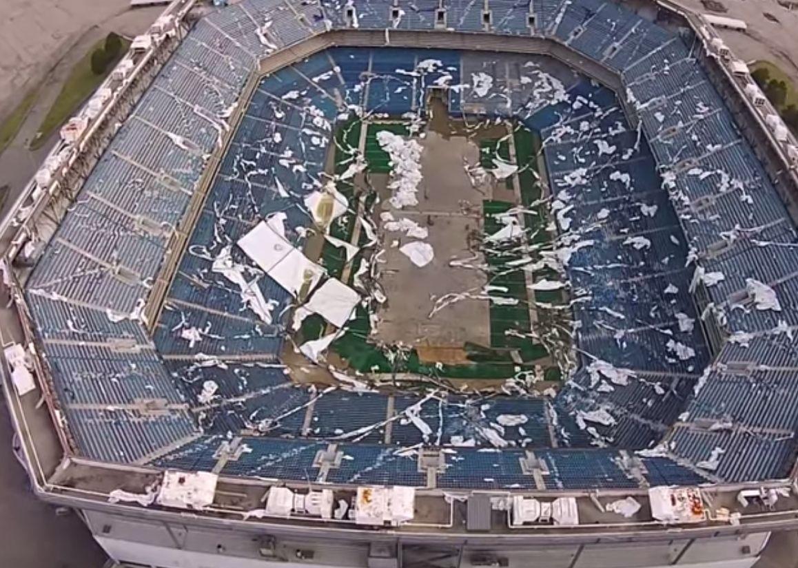 Drone Video Captures Abandoned Detroit Silverdome, and it Isn’t Pretty