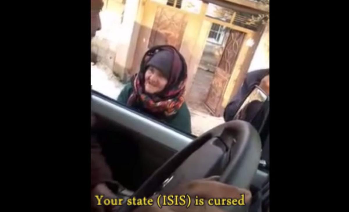 The Moment When an Elderly Woman Confronts ISIS Fighters: ‘Your State is Cursed’