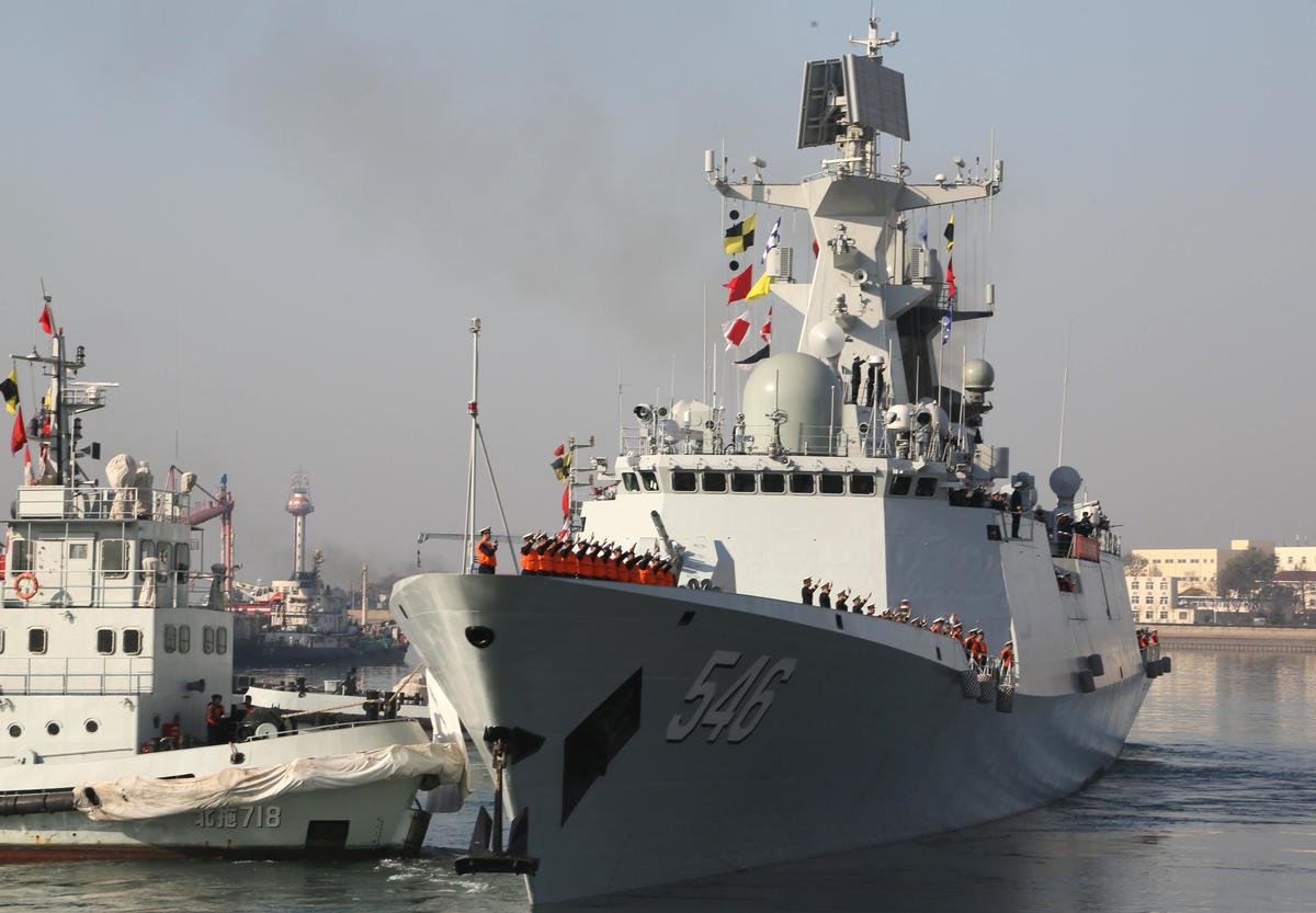 After Evacuation, China Stations Warships in North Africa
