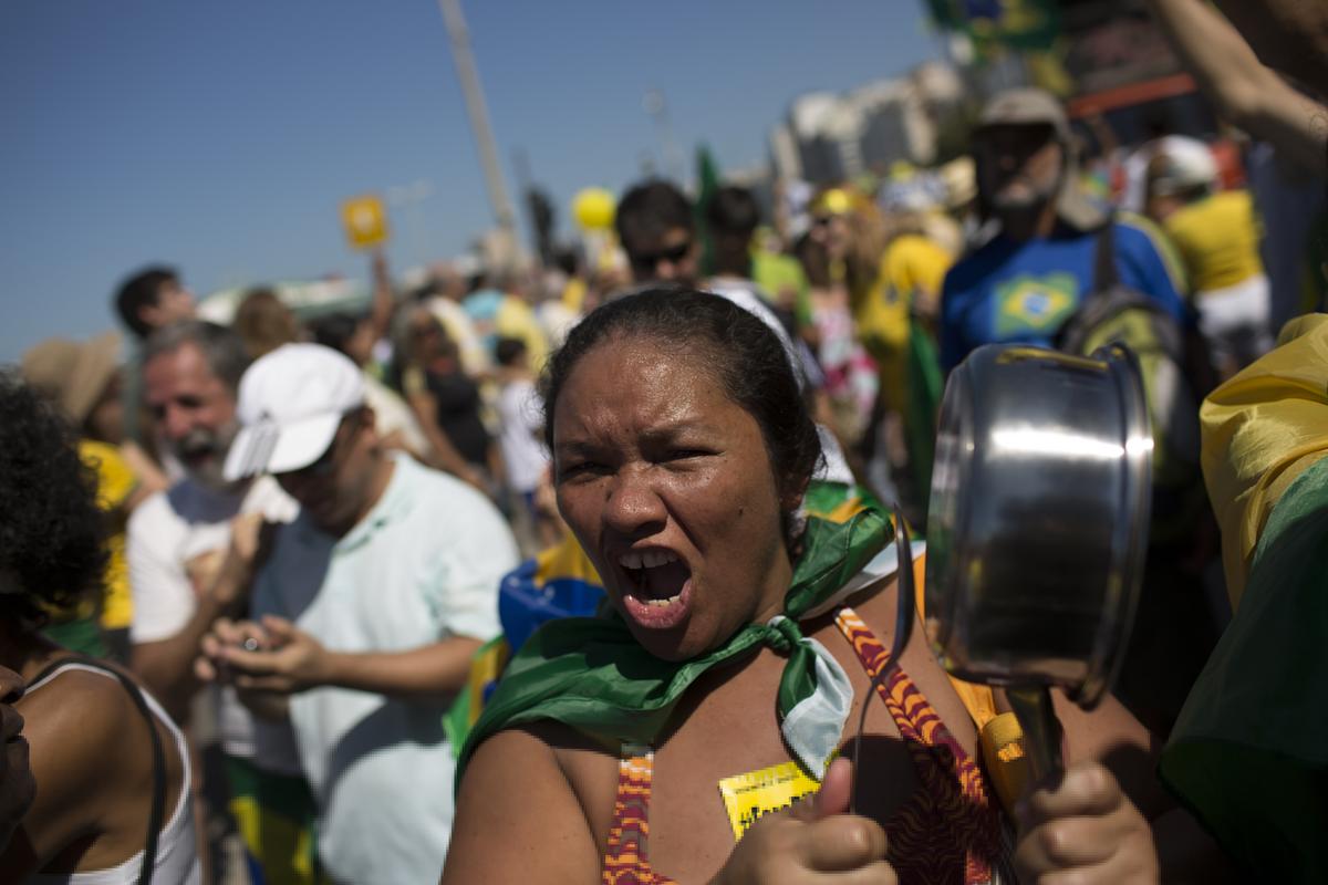 Mass Anti-Government Protesters Take to Streets Across Brazil