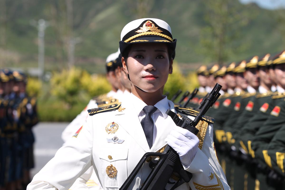 China Uses Models to Pose as Troops for Big Military Parade