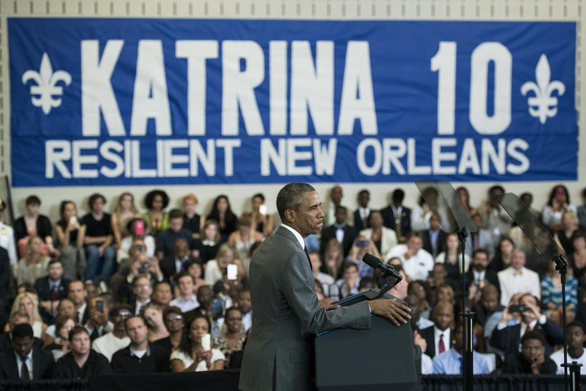 10 Years After Katrina, Obama Praises New Orleans Recovery
