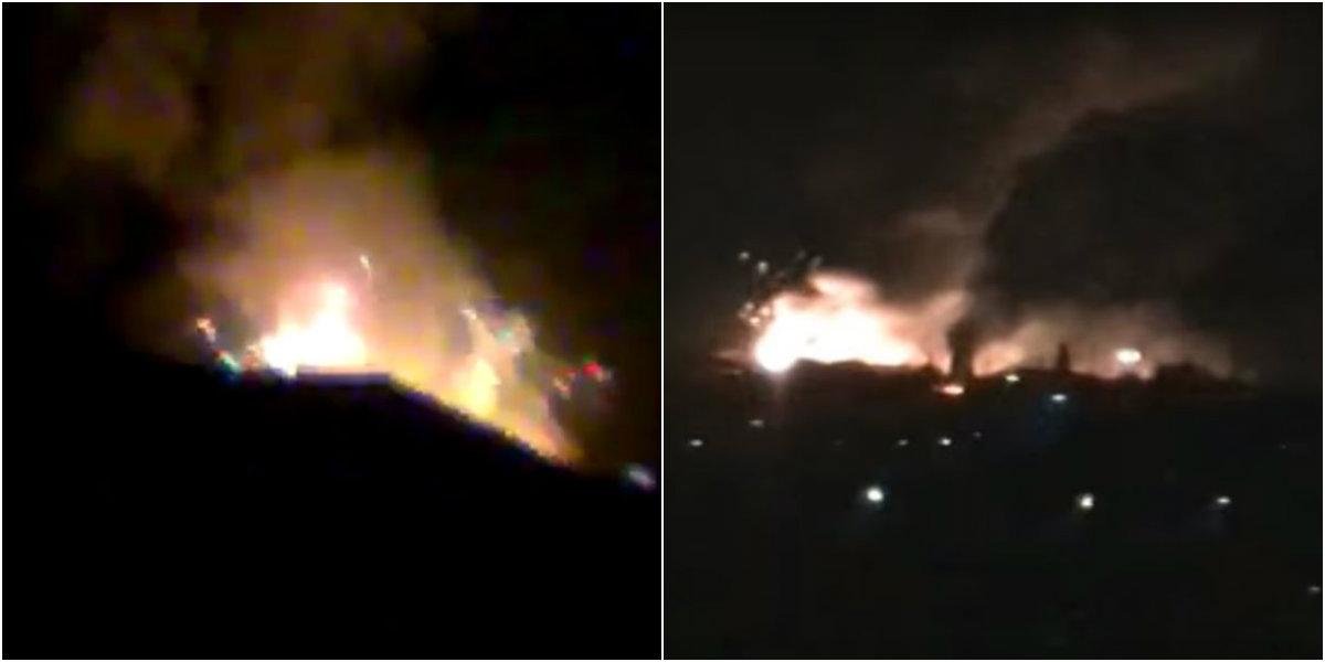Video: Huge Explosion in Ukraine’s Lugansk as Ammunition Warehouses Catch Fire
