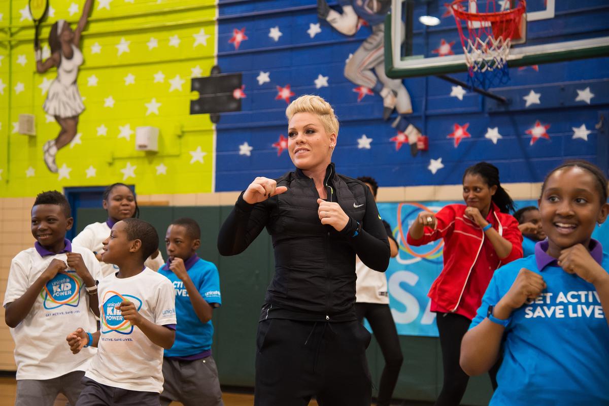 Pink Joins UNICEF in Fight to End Child Malnutrition