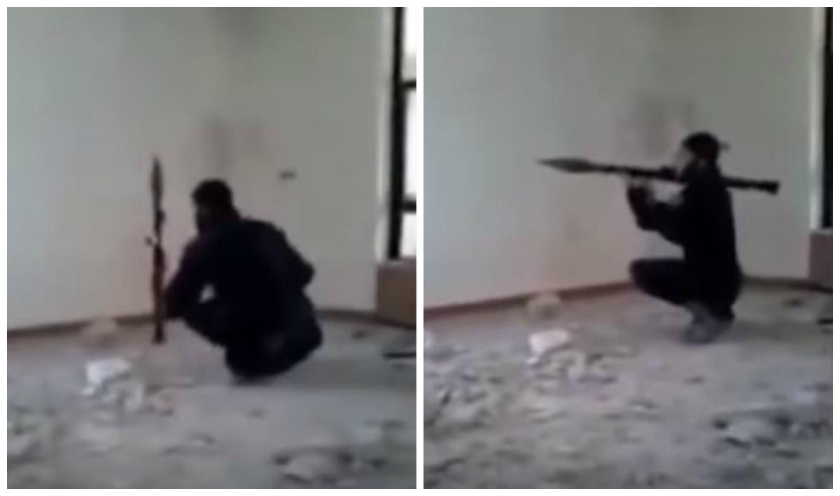 Viral Video: ISIS Fighter Blows Himself up With Rocket Launcher