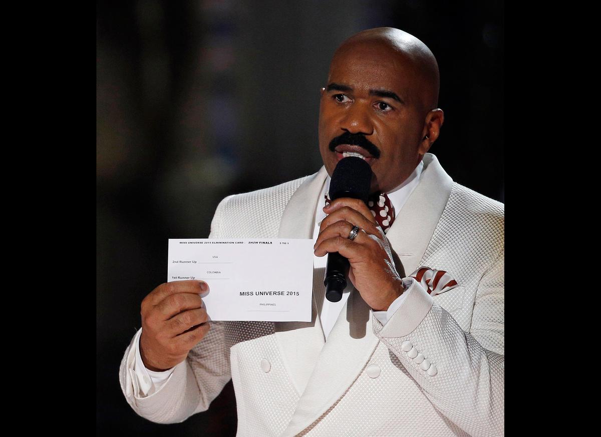 Steve Harvey’s Wife Defends Him Over Miss Universe Gaffe as Questions About Teleprompter Arise
