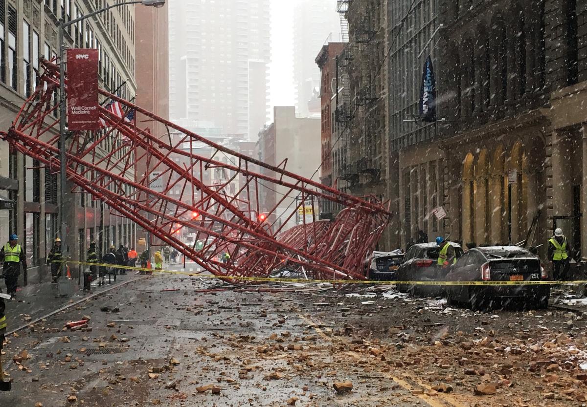 New York City Crane Collapse Leaves One Dead, Two Seriously Injured