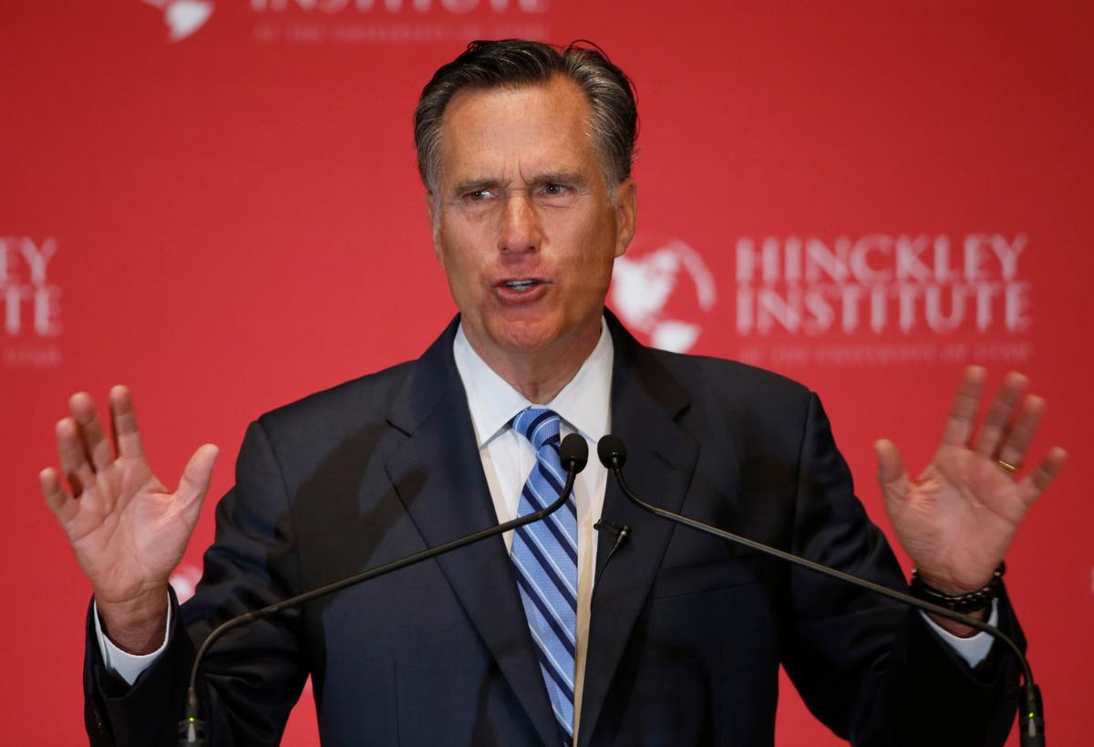 Romney Says Safe Future ‘Greatly Diminished’ With Trump