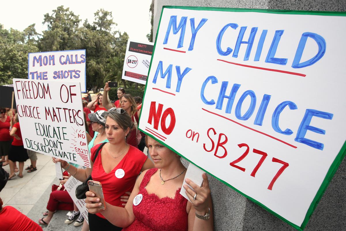 Parents, Groups Sue to Stop California Vaccination Law