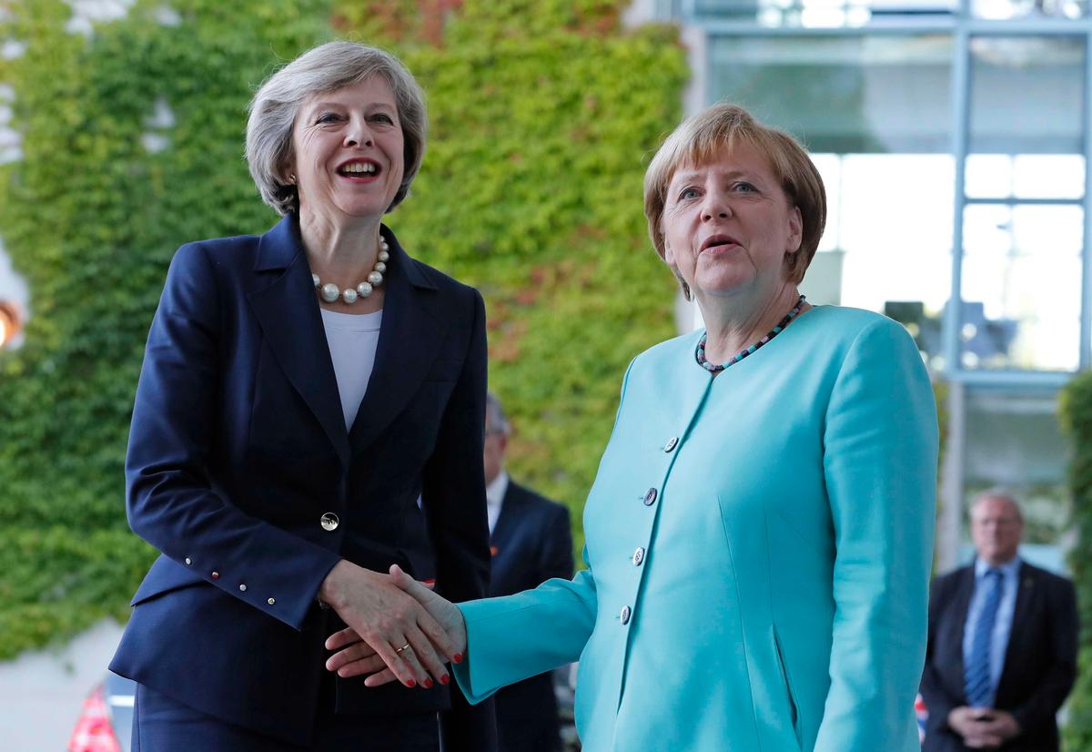 British PM Visits Germany for Brexit Talks