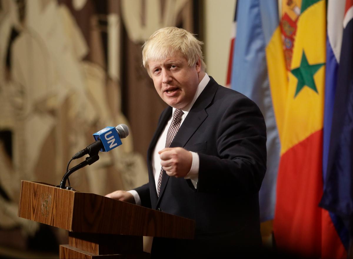 UK’s Johnson Says Britain Wants Greater Role on Global Stage