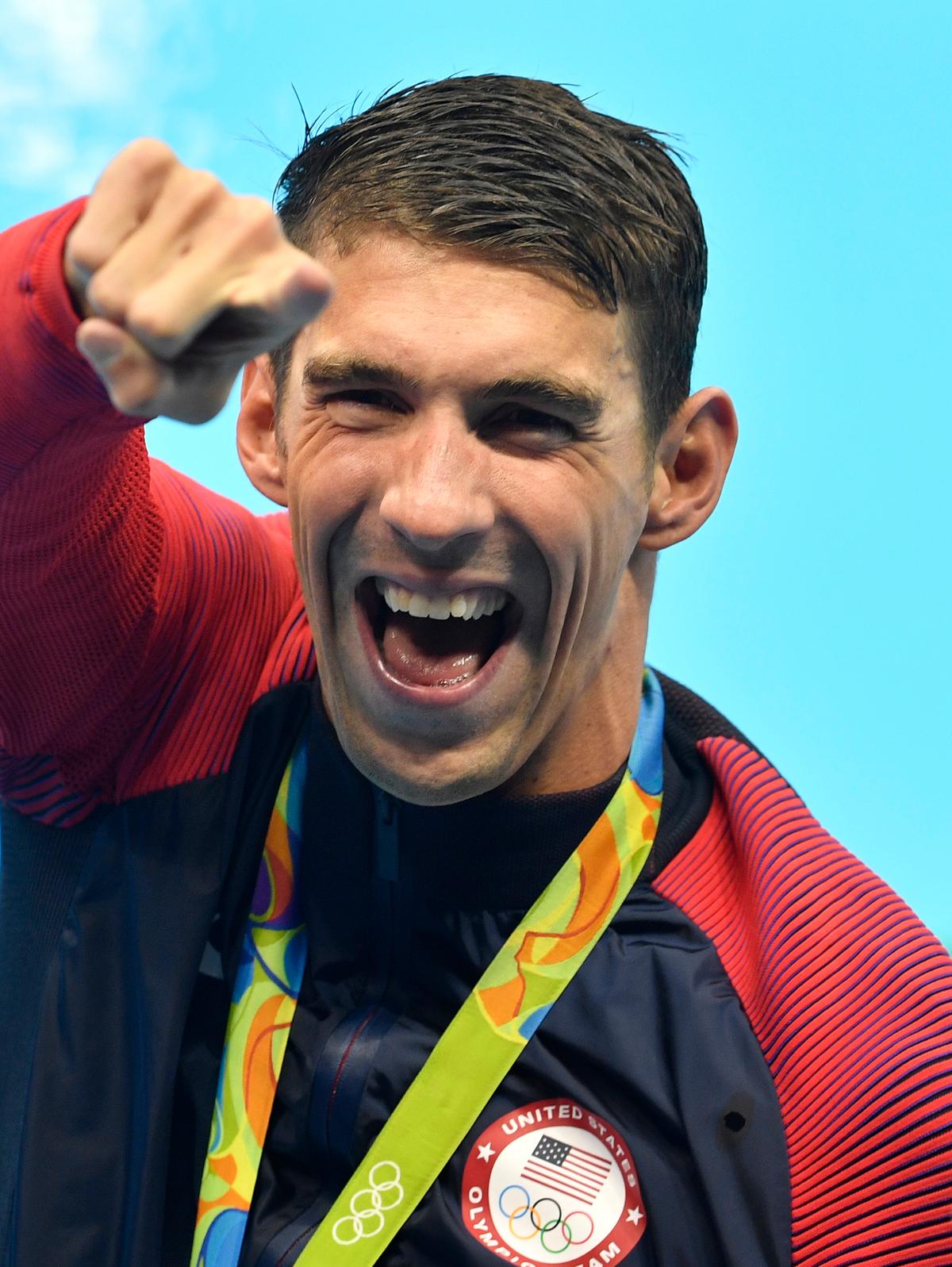 Why Michael Phelps Was Laughing During the National Anthem