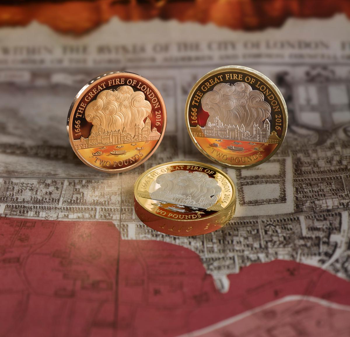 Royal Mint Releases New £2 Coin to Mark the Great Fire of London