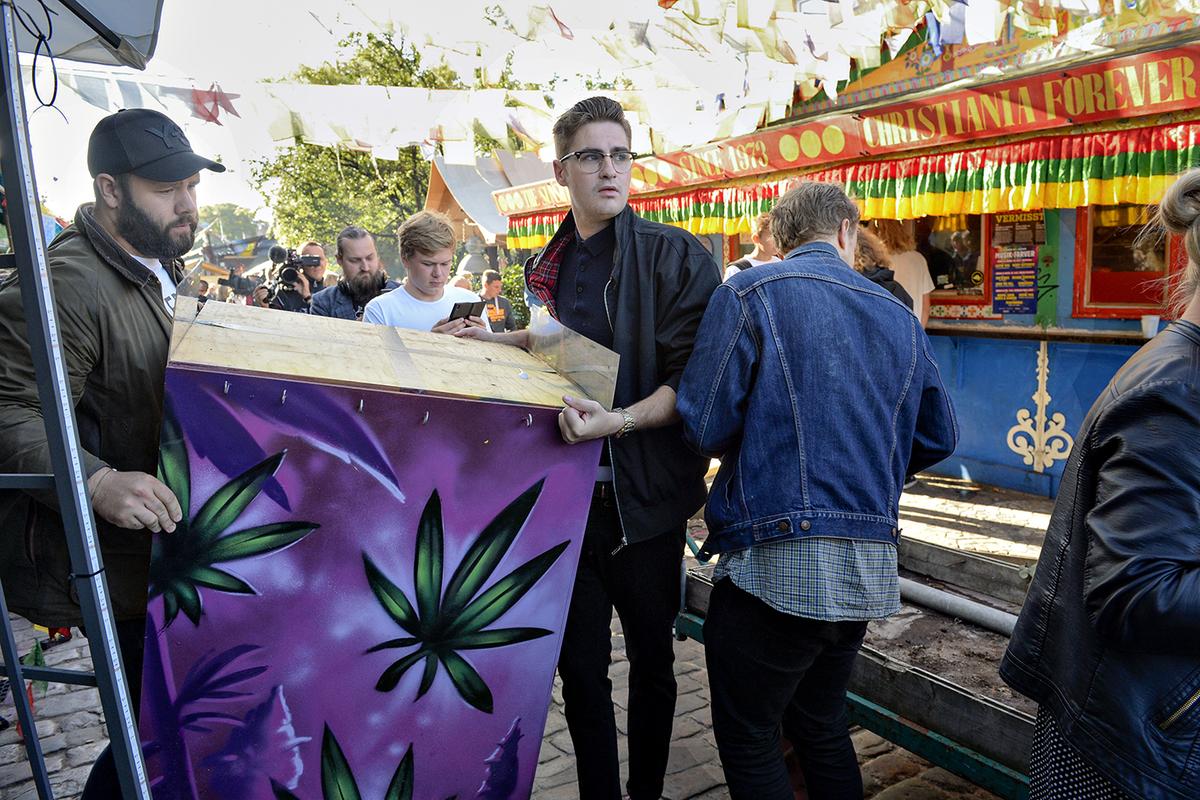 Residents Tear Down Infamous Hashish Market in Copenhagen