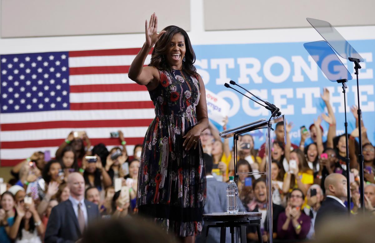 Michelle Obama Makes Campaign Trail Debut for Clinton