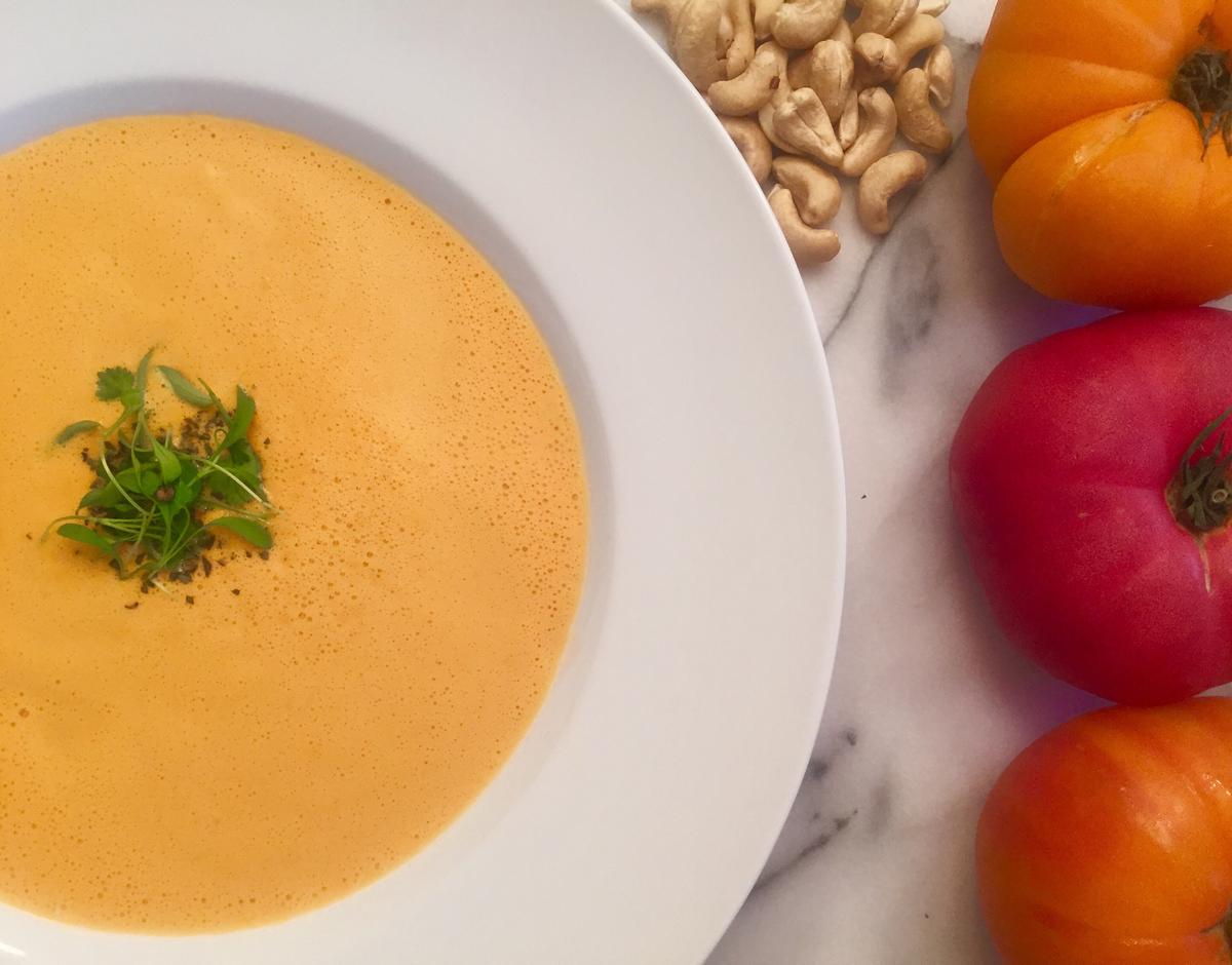 Heirloom Tomato Bisque: Vegan, Three-Ingredient Soup