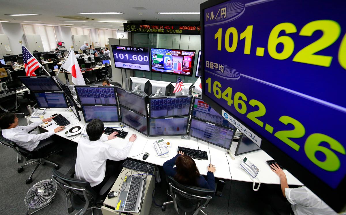 Dow Futures, Asian Shares Tumble as Trump Leads Vote Count