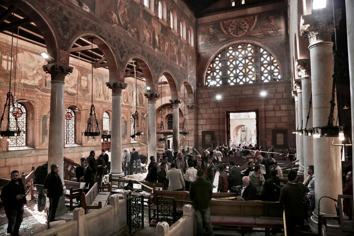 Bombing at Egypt’s Main Coptic Christian Cathedral Kills 25