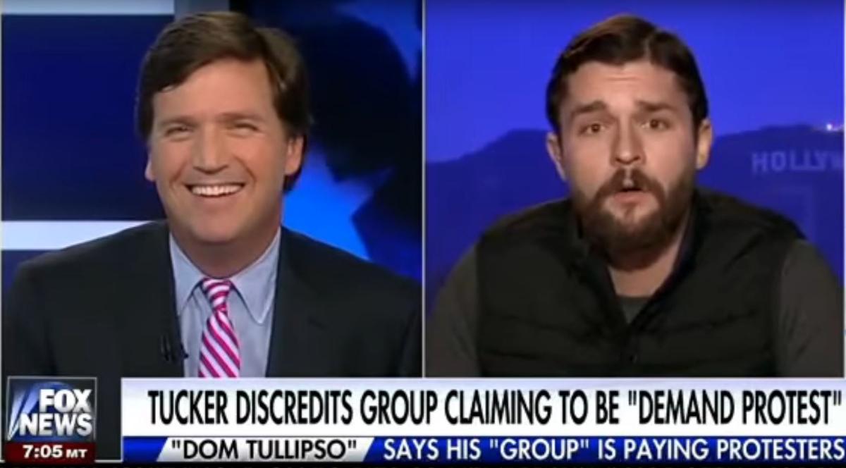 Tucker Carlson Confronts Guest Over Fake Name in Off-the-Wall Interview