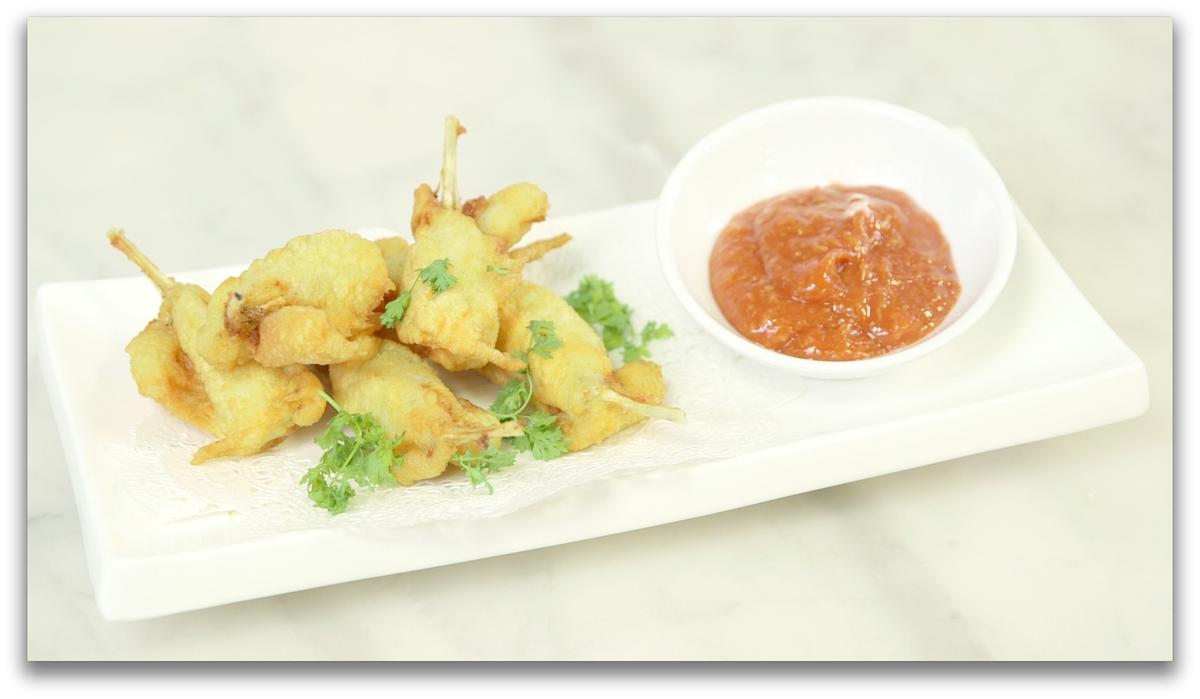 Chef Claude Godard’s Deep Fried Frog Legs With Cocktail Sauce