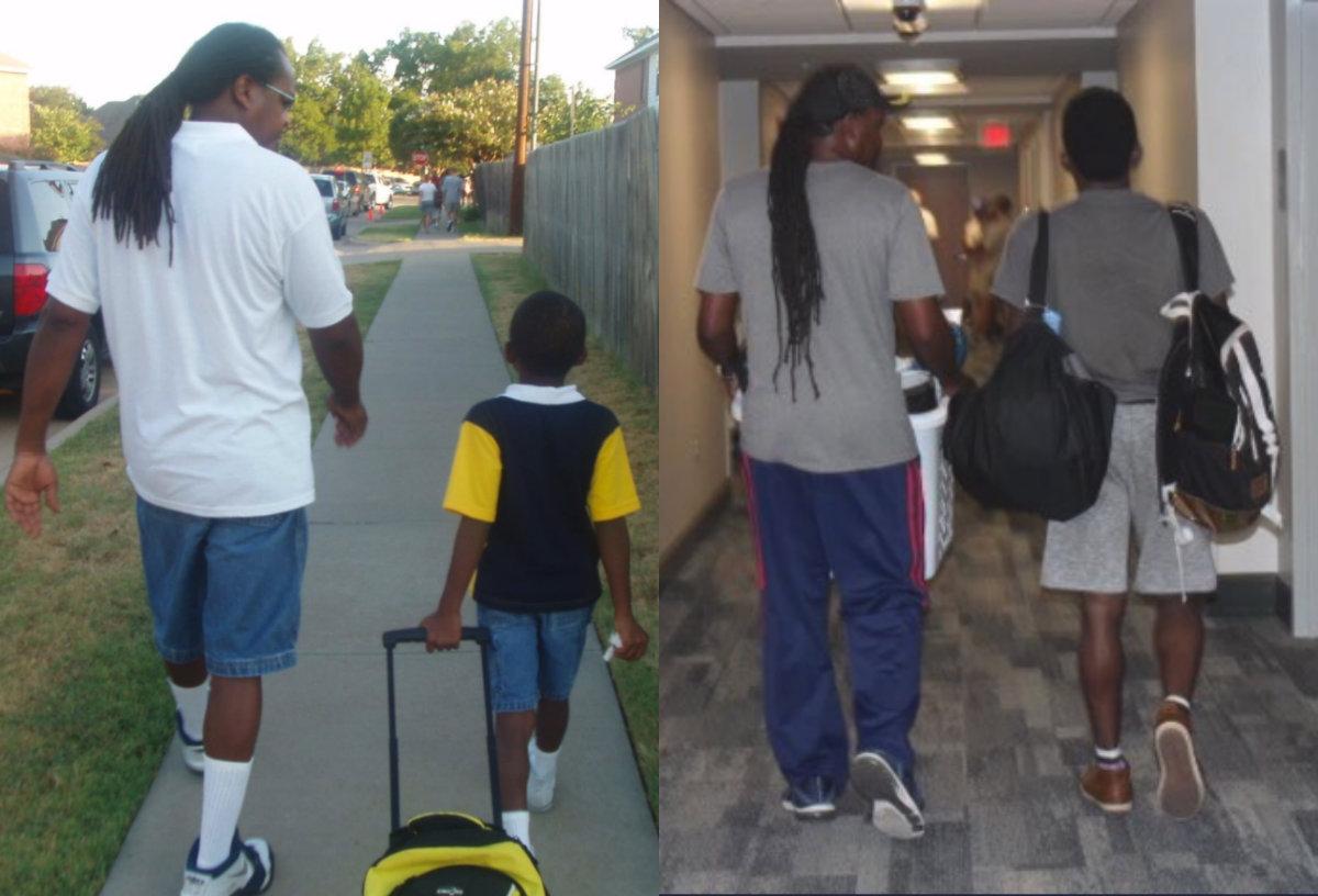 Young Man’s Now-And-Then Photo With Dad Leaves People in Tears