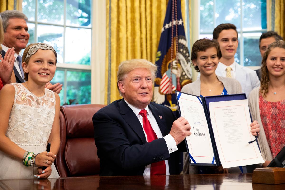 President Trump Signs Bill Enhancing Research Against Childhood Cancer