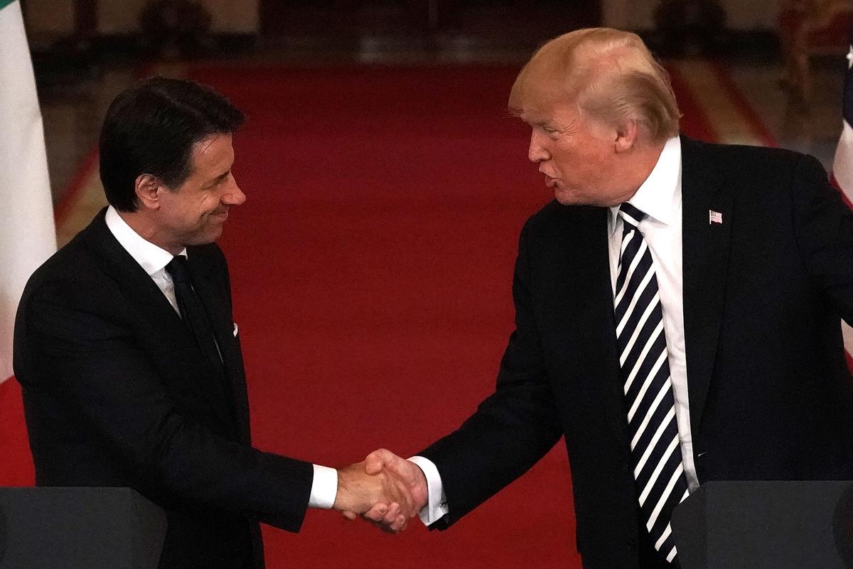 Italy’s Conte Praises Trump as a ‘Strong Advocate’ for Americans