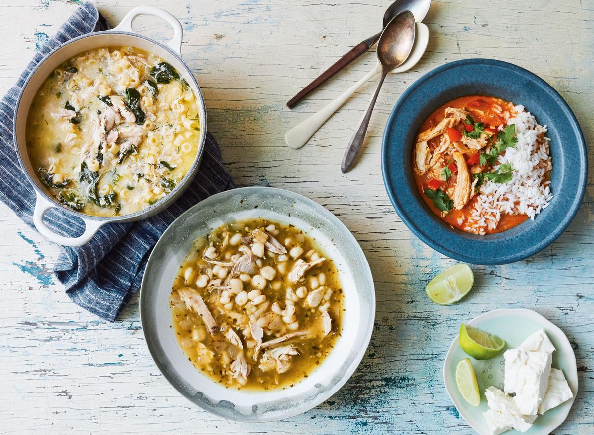 Lemon Chicken Soup With Spinach and Dill