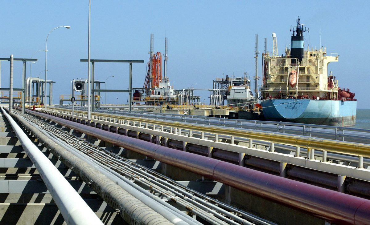 An oil tanker at the Jose refinery cargo terminal in Venezuela, in an undated file photograph. (Jorge Silva/Reuters)