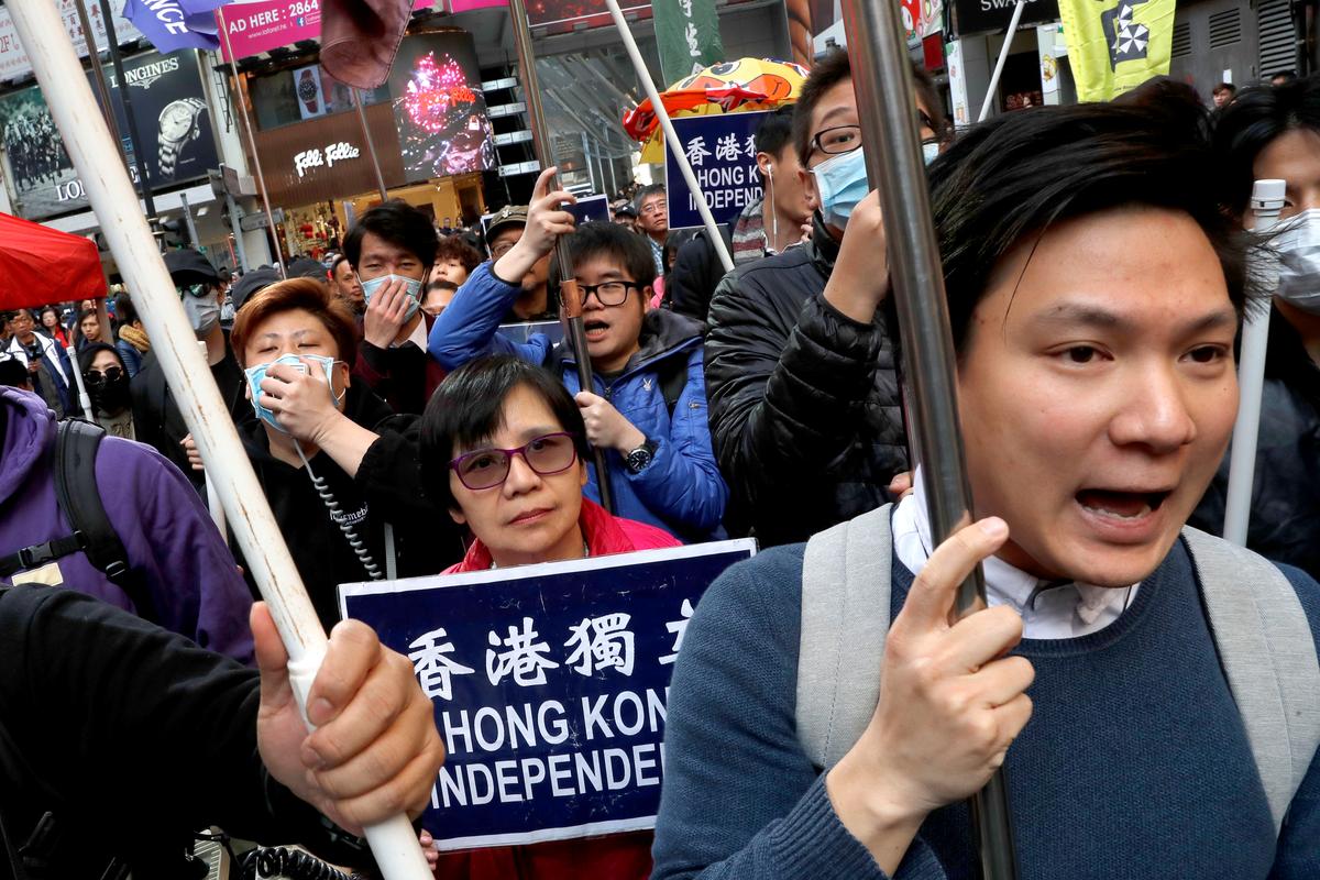 Hundreds Protest Hong Kong Student’s Expulsion From University in Row Over Free Speech