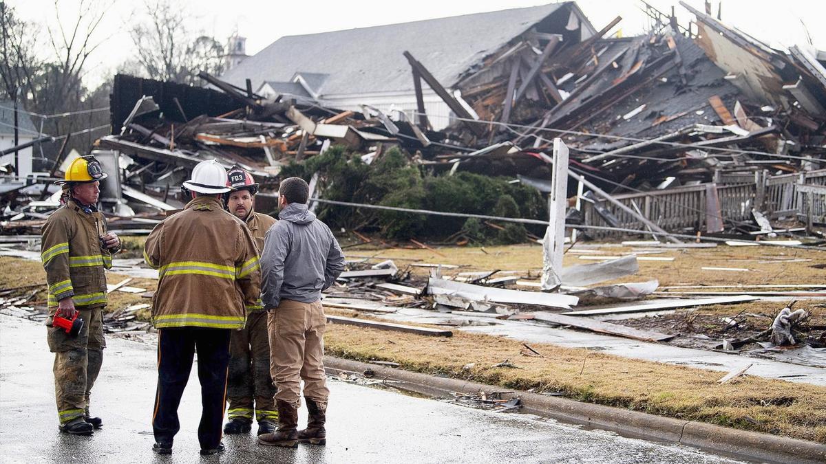 Possible Tornado Hits Small Alabama City’s Downtown